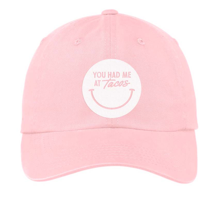 Frankie Jean You Had Me At Tacos Smile Baseball Cap