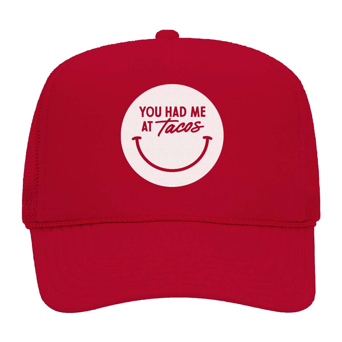 Frankie Jean You Had Me at Tacos Smile Foam Snapback