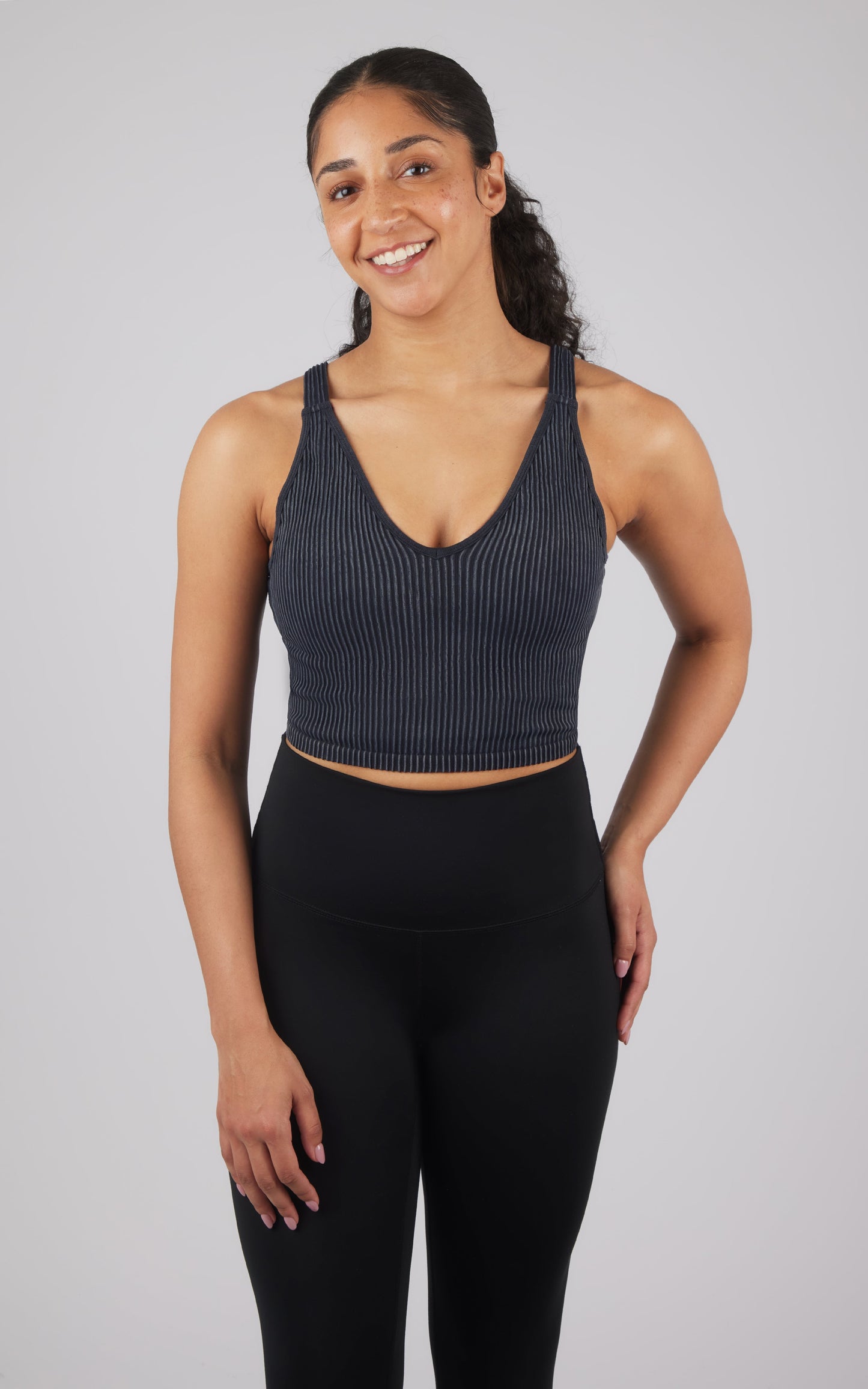 2 PK Stone Wash V-Neck Tank - Our Stone Story