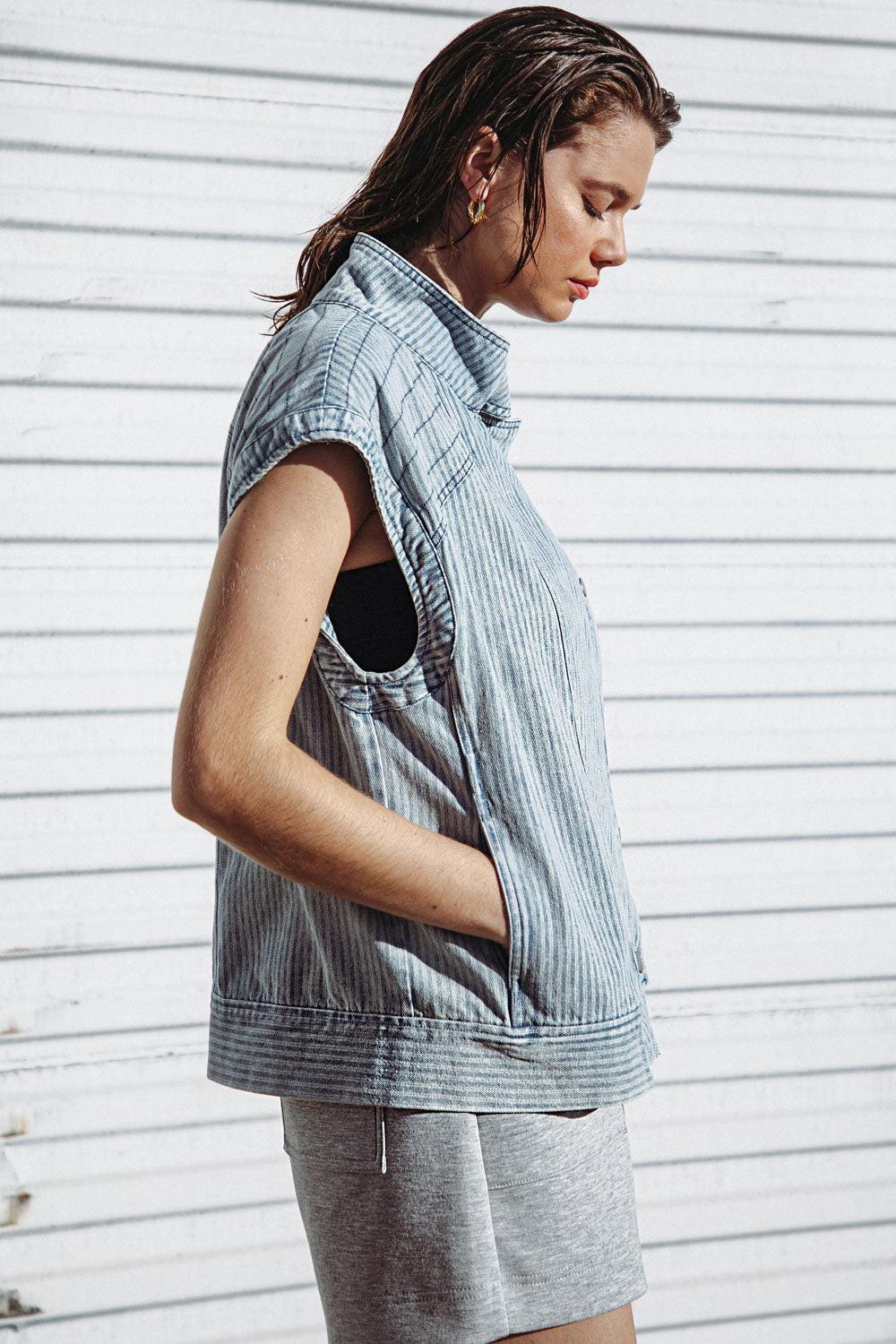 Late Summer Nights Denim Vest