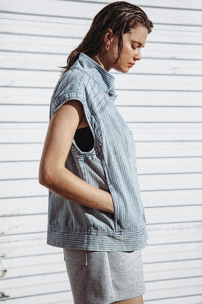 Late Summer Nights Denim Vest
