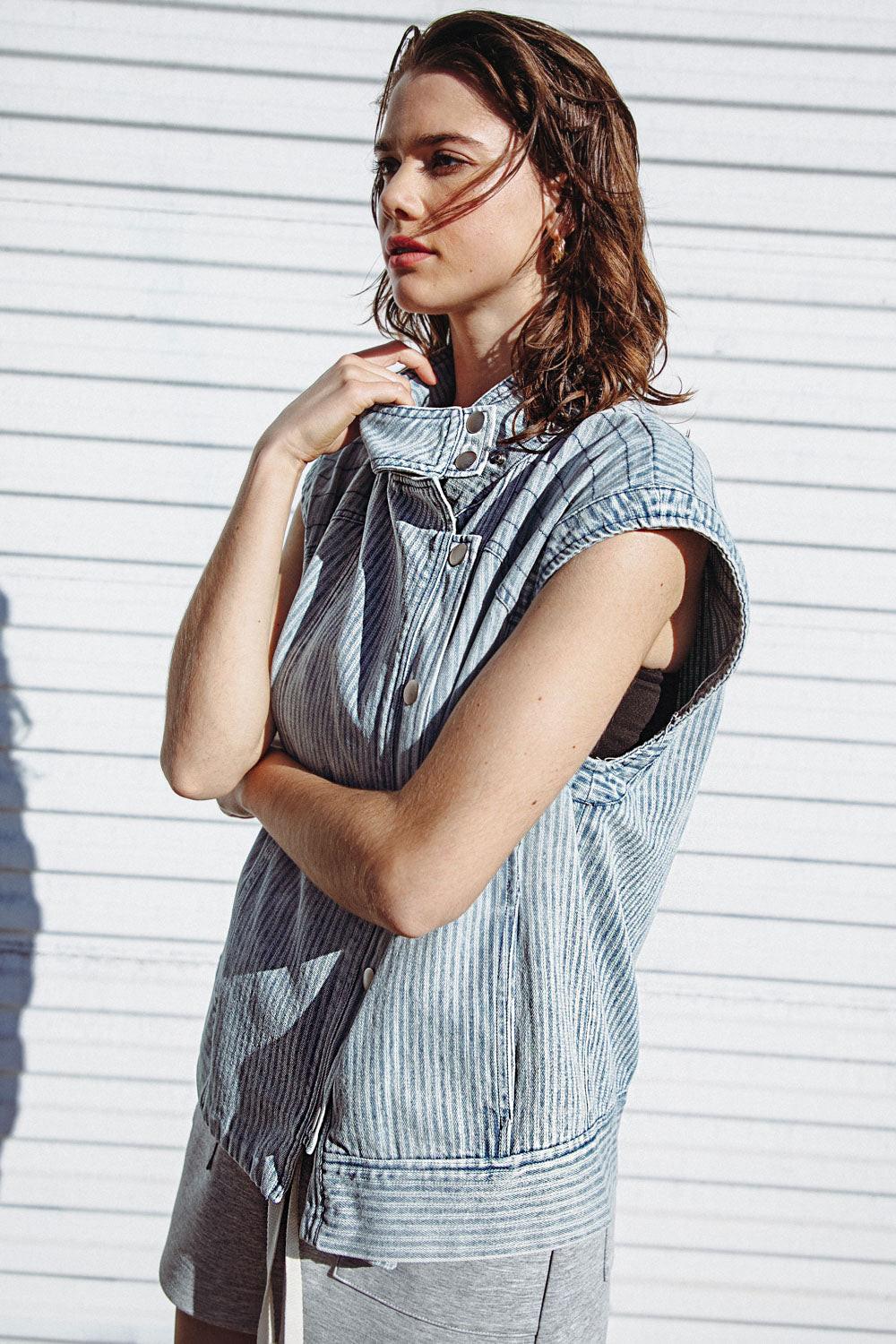 Late Summer Nights Denim Vest