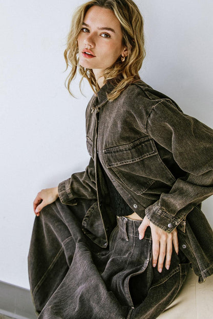 Stuck in Your Ways Denim Top