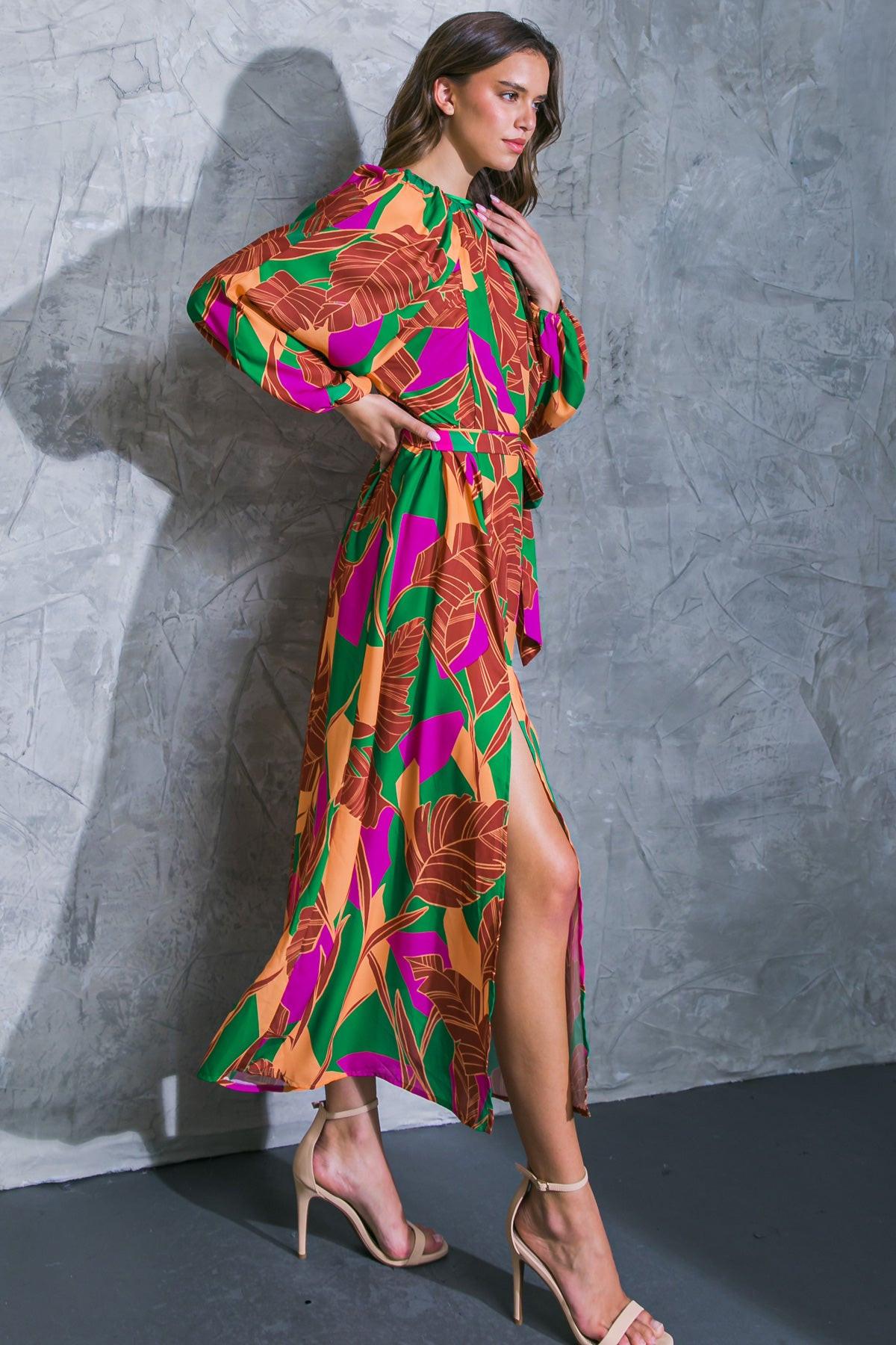 Cue the Chic Woven Midi Dress