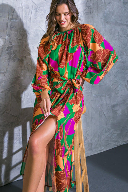 Cue the Chic Woven Midi Dress