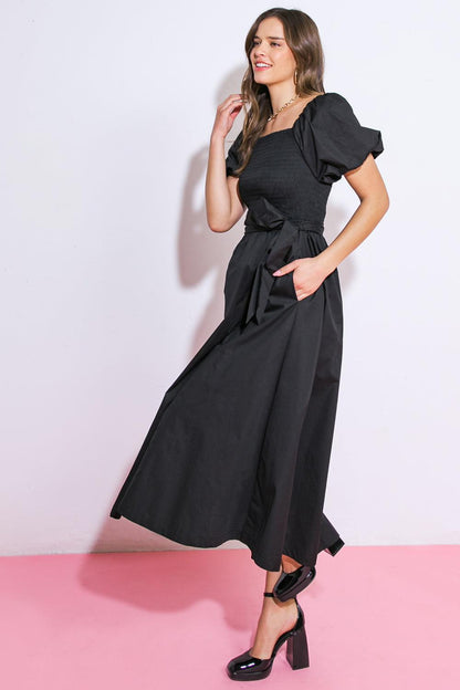 A Peaceful Place Woven Midi Dress