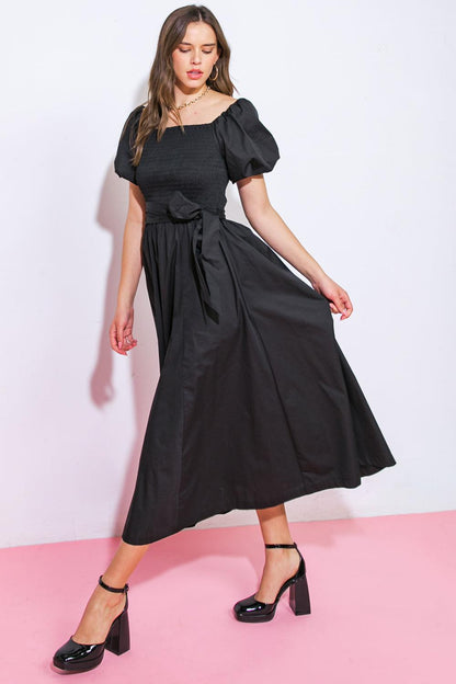 A Peaceful Place Woven Midi Dress