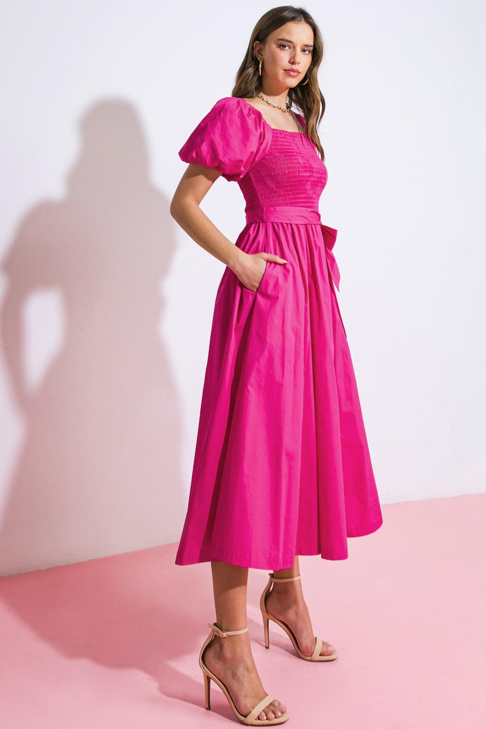 A Peaceful Place Woven Midi Dress