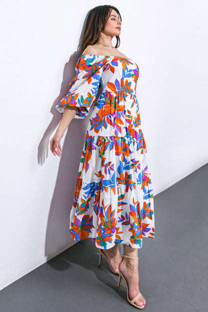 Feeling Optimistic Woven Midi Dress