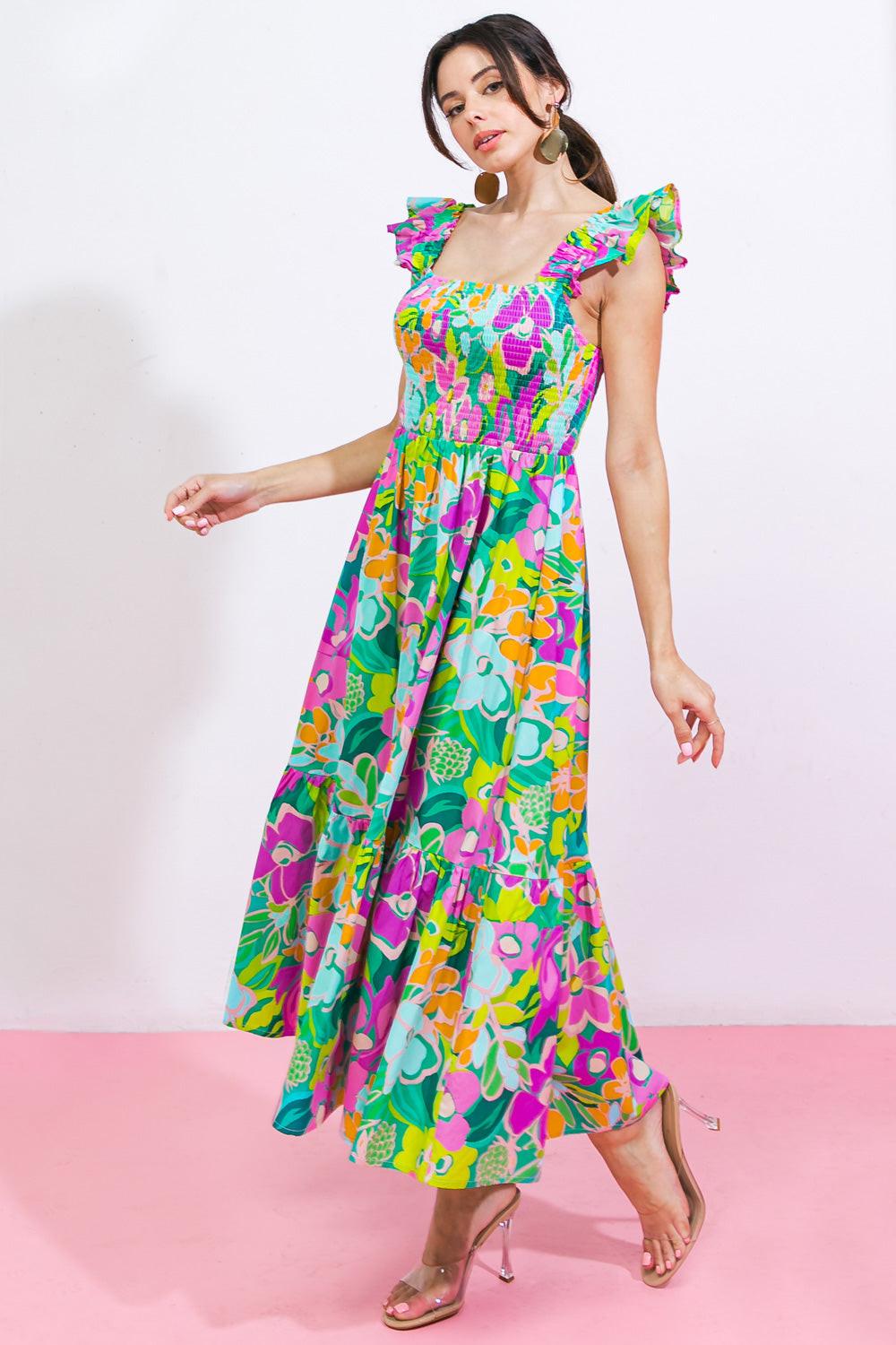 Love Haze Woven Midi Dress