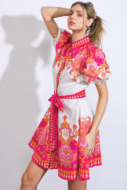 Attention Seeker Woven Mini Dress