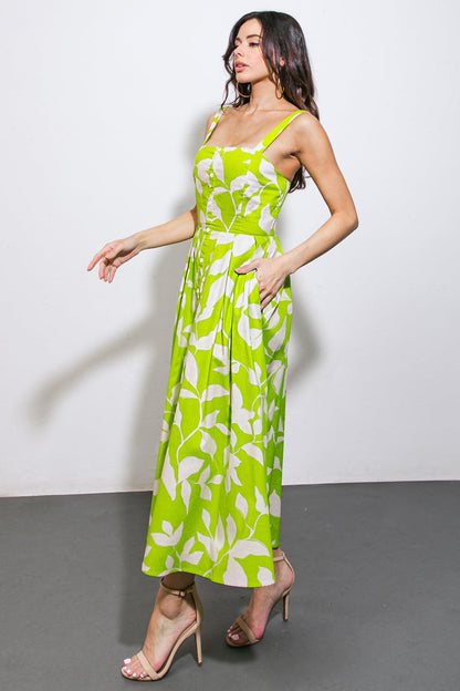 A Passionate Heart Woven Midi Dress