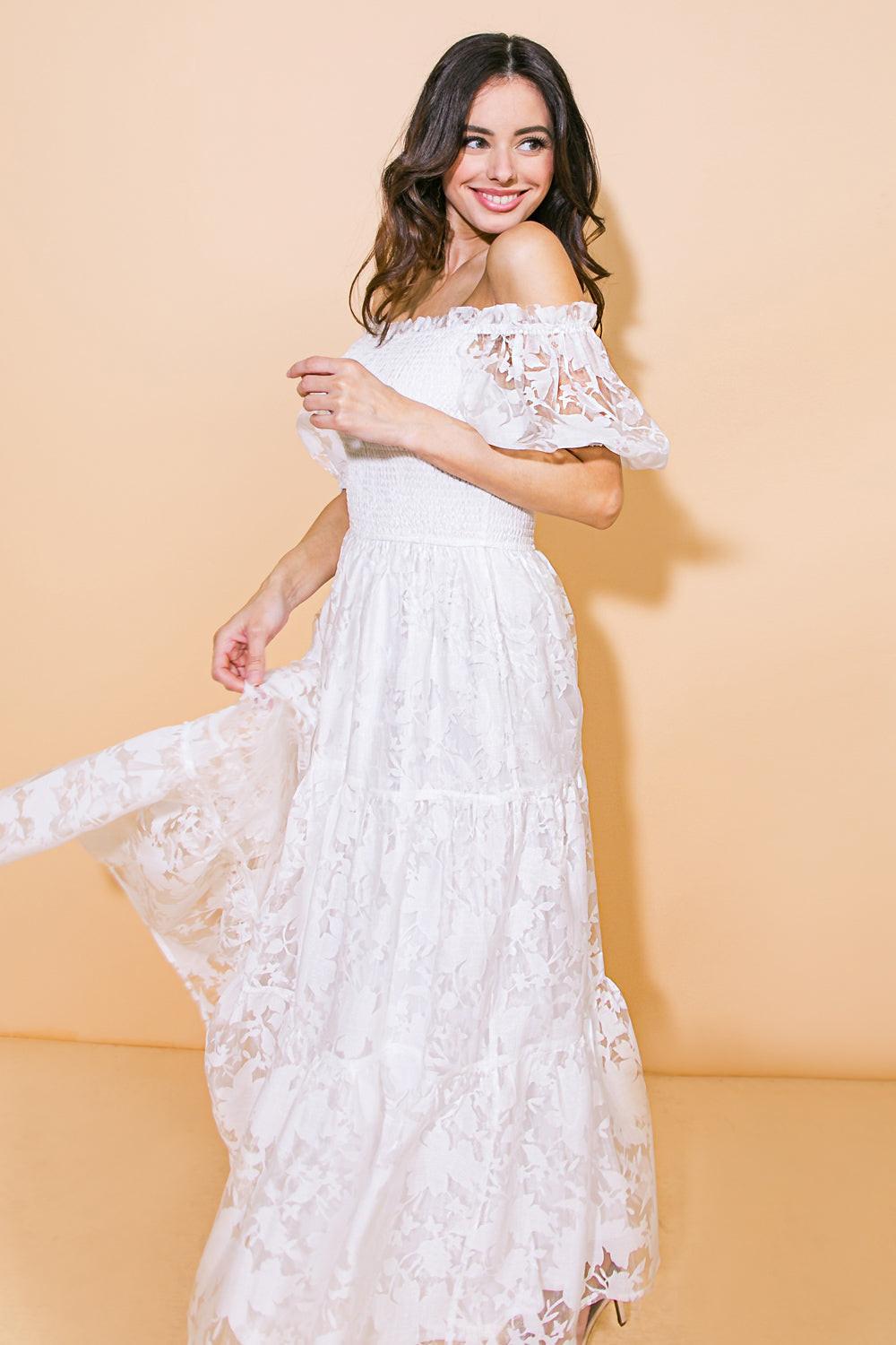 Love in Your Eyes Woven Midi Dress
