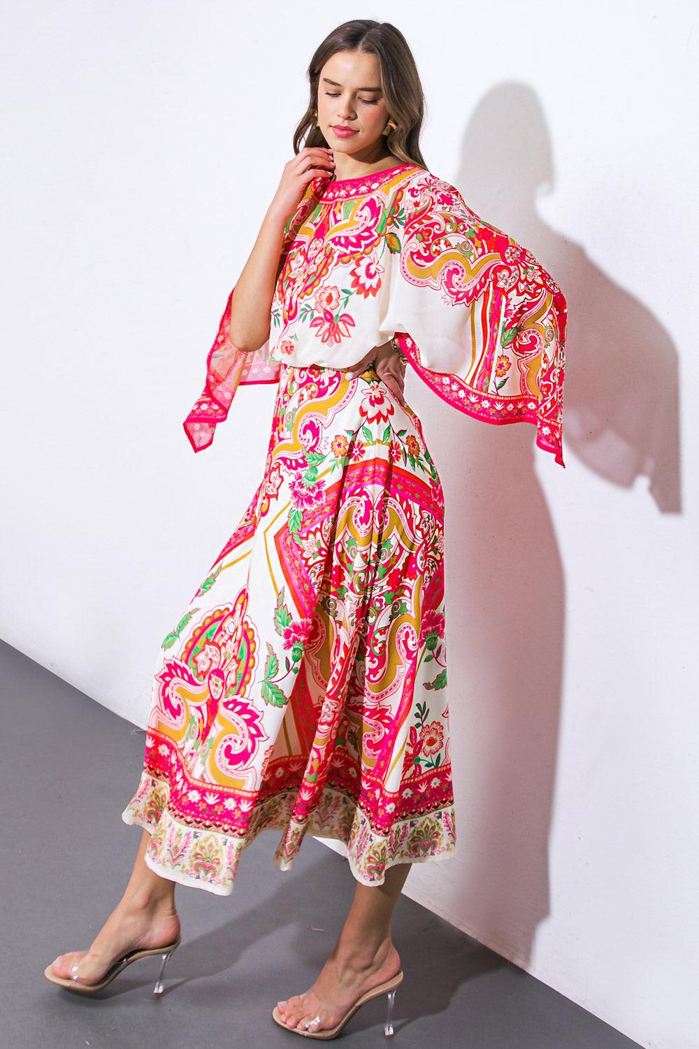 Stuck on You Woven Midi Dress