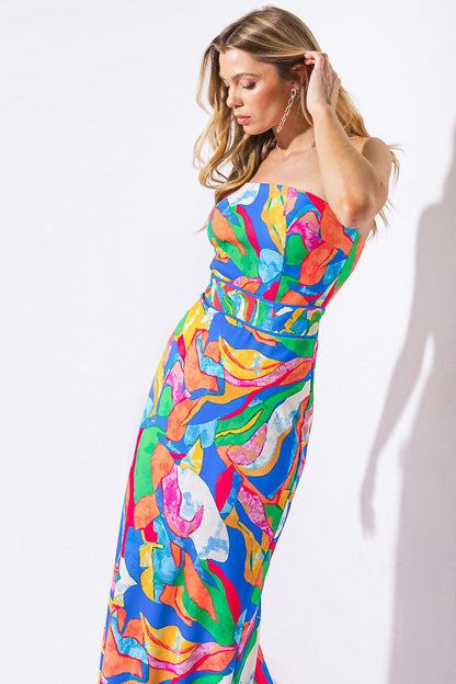 Seeking Sun Ponti Midi Dress