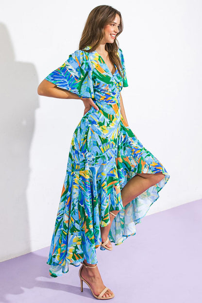 Unexpected Surprise Woven Hi-lo Dress
