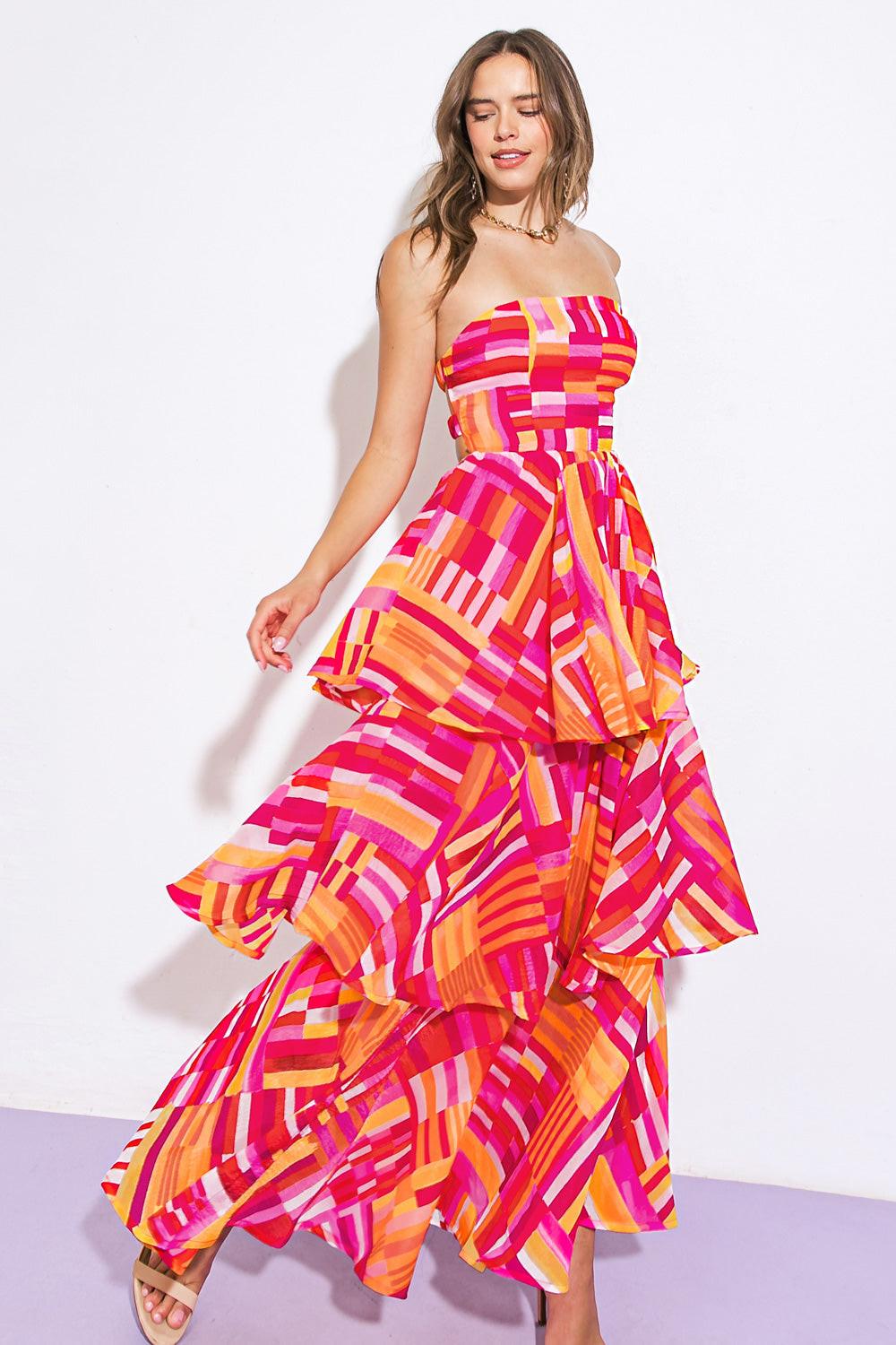 Evening Breeze Woven Maxi Dress