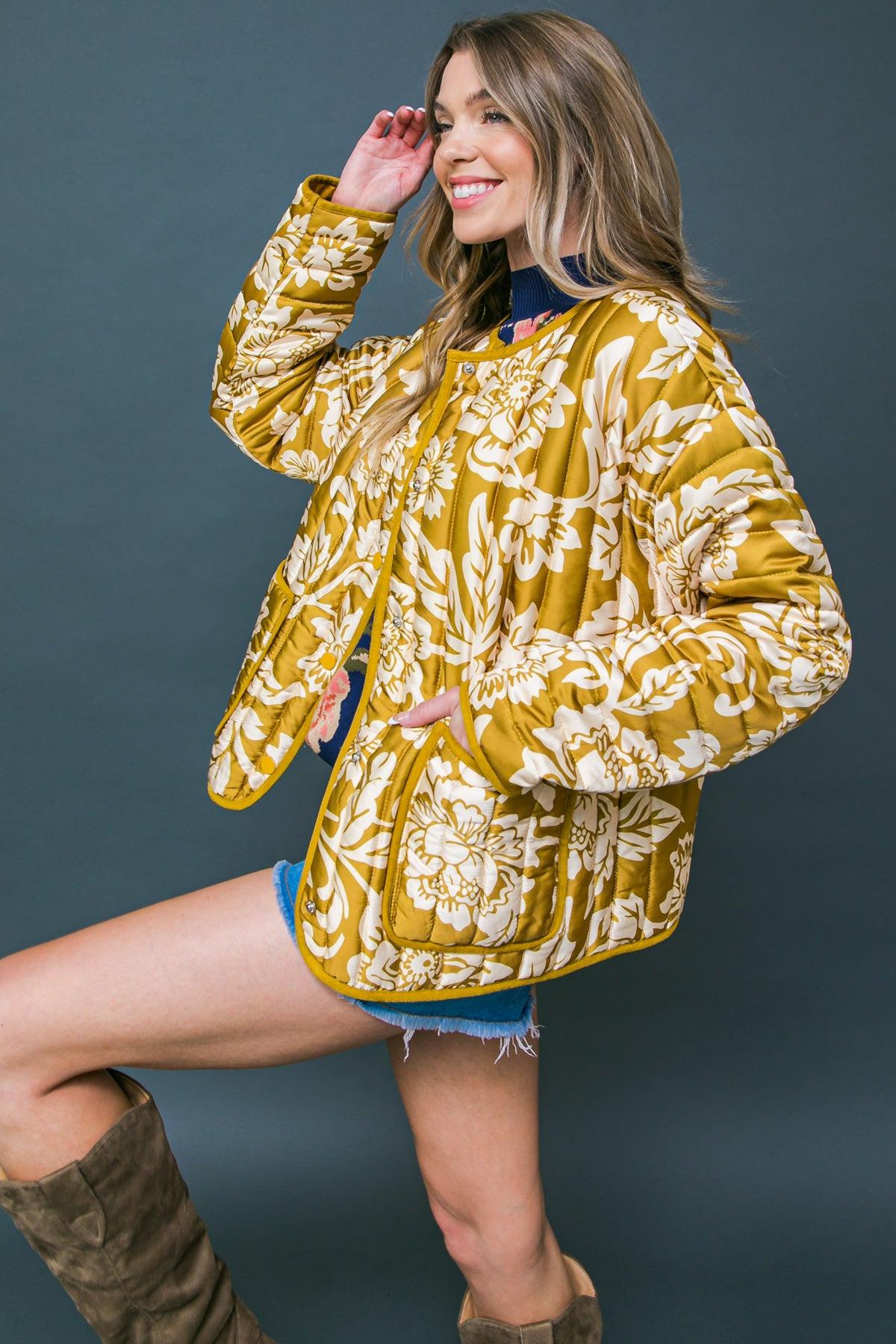 Totally Convinced Woven Puff Jacket