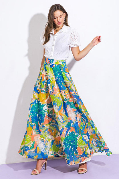 Coastal Chic Woven Maxi Skirt