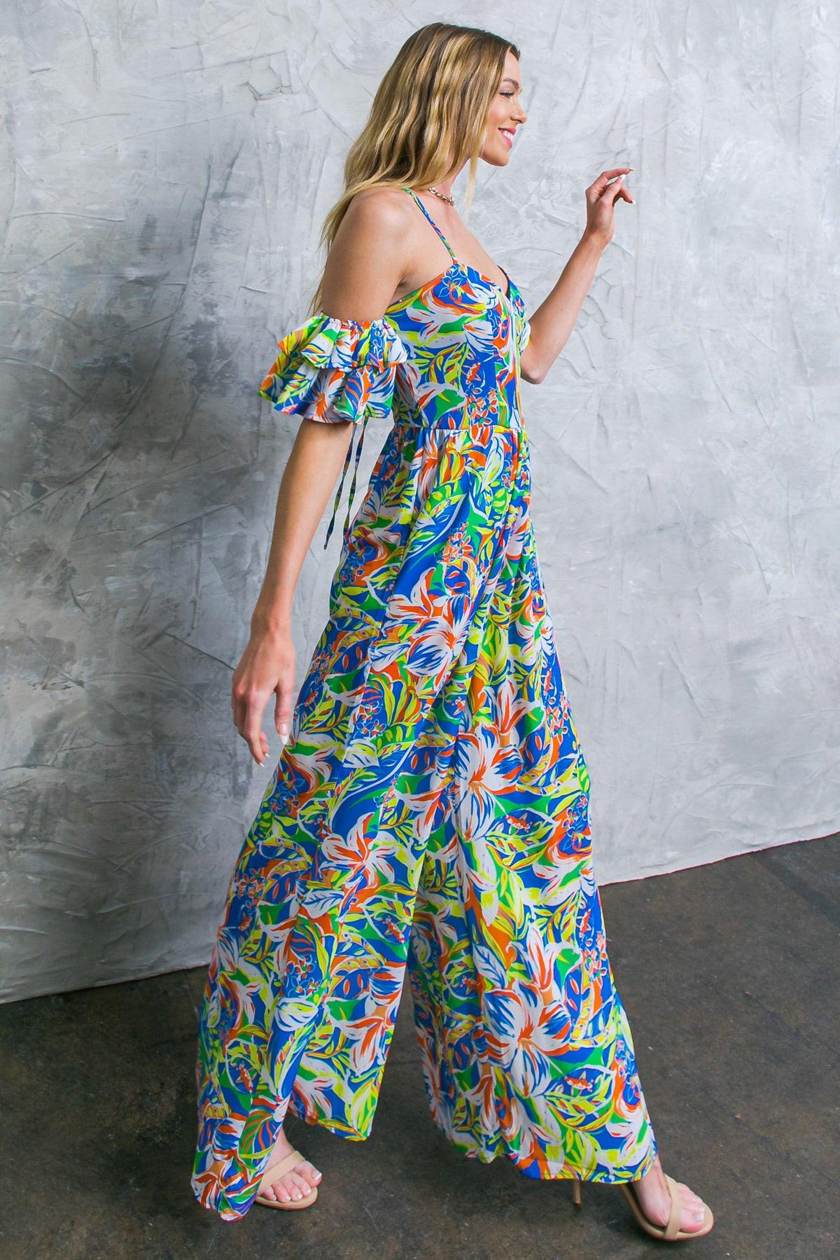 Unseen Beauty Floral Woven Jumpsuit