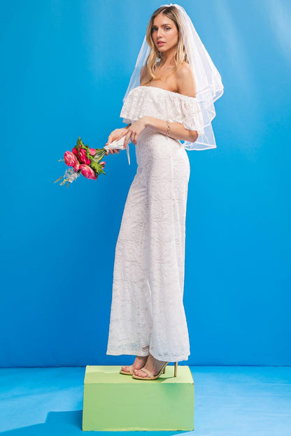 Fate Intervenes Woven Lace Jumpsuit