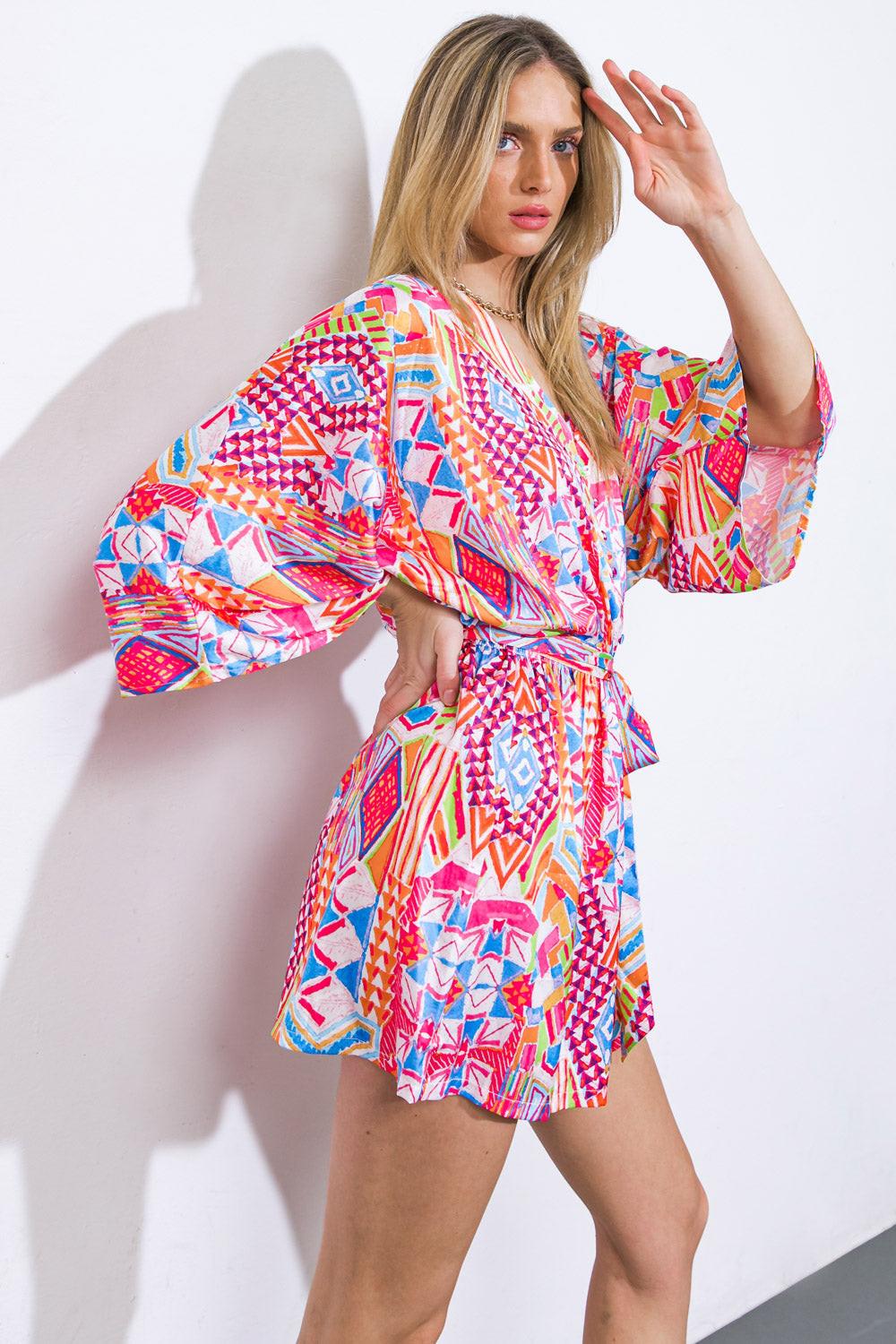 In the Leaves Woven Romper