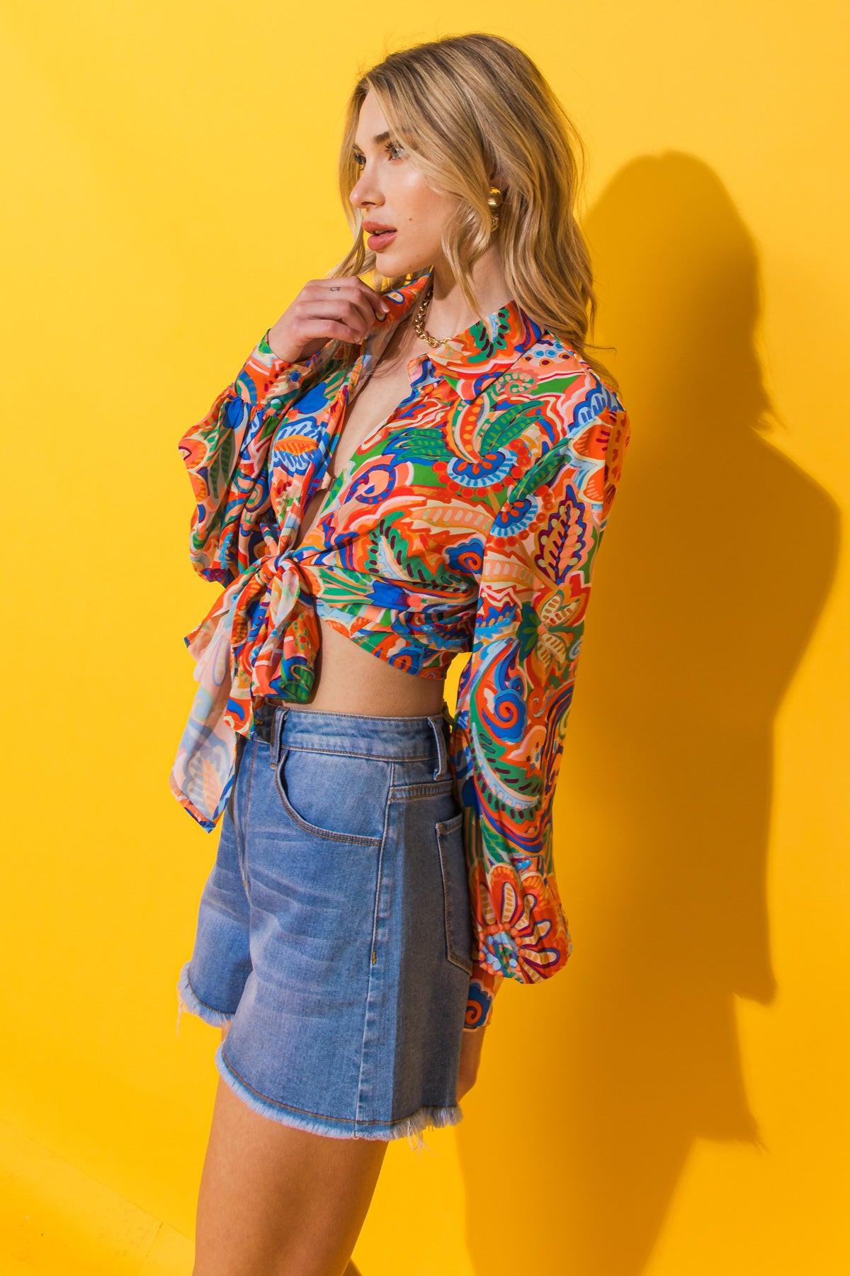 My Happy Place Woven Top