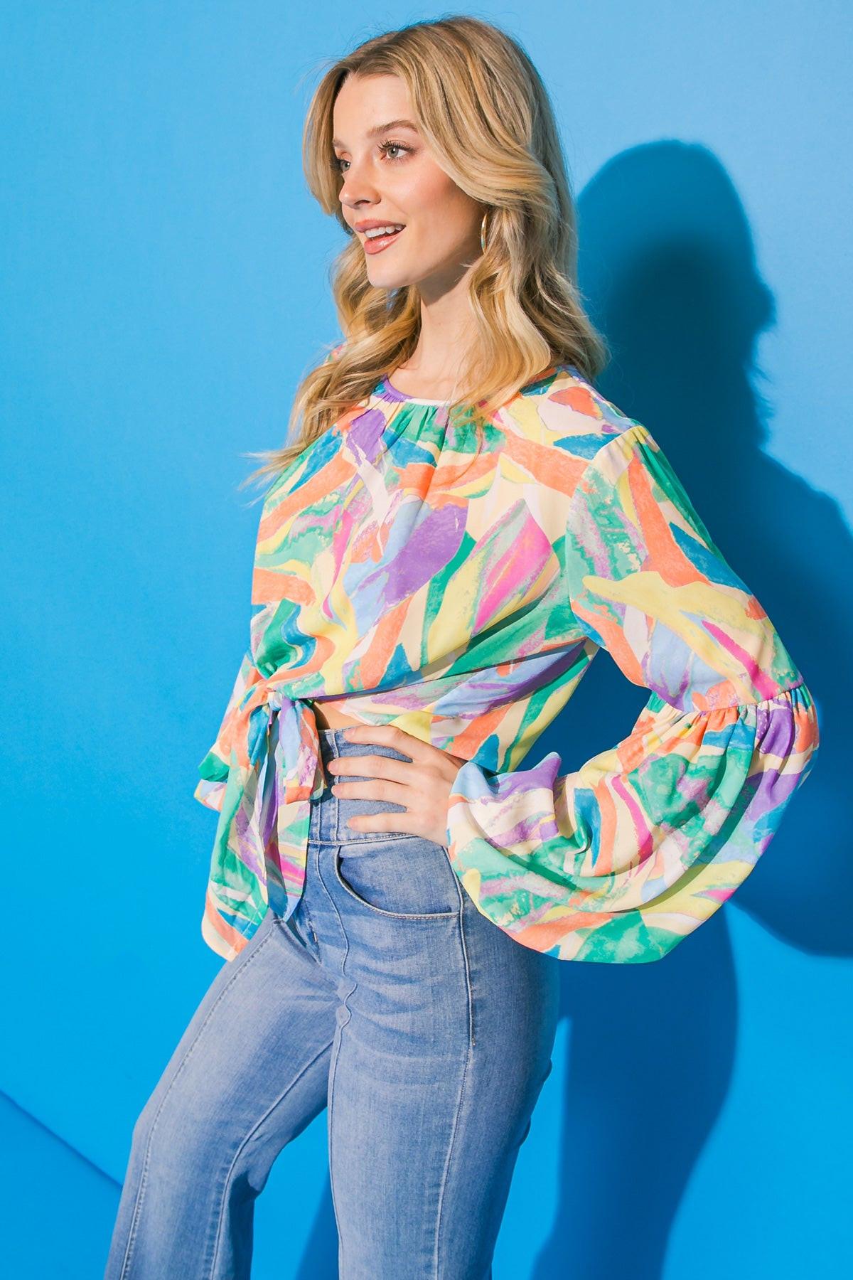 Sight Set on Tonight Woven Top