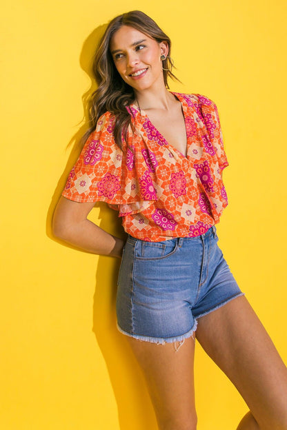 Made for the Occasion Woven Bodysuit