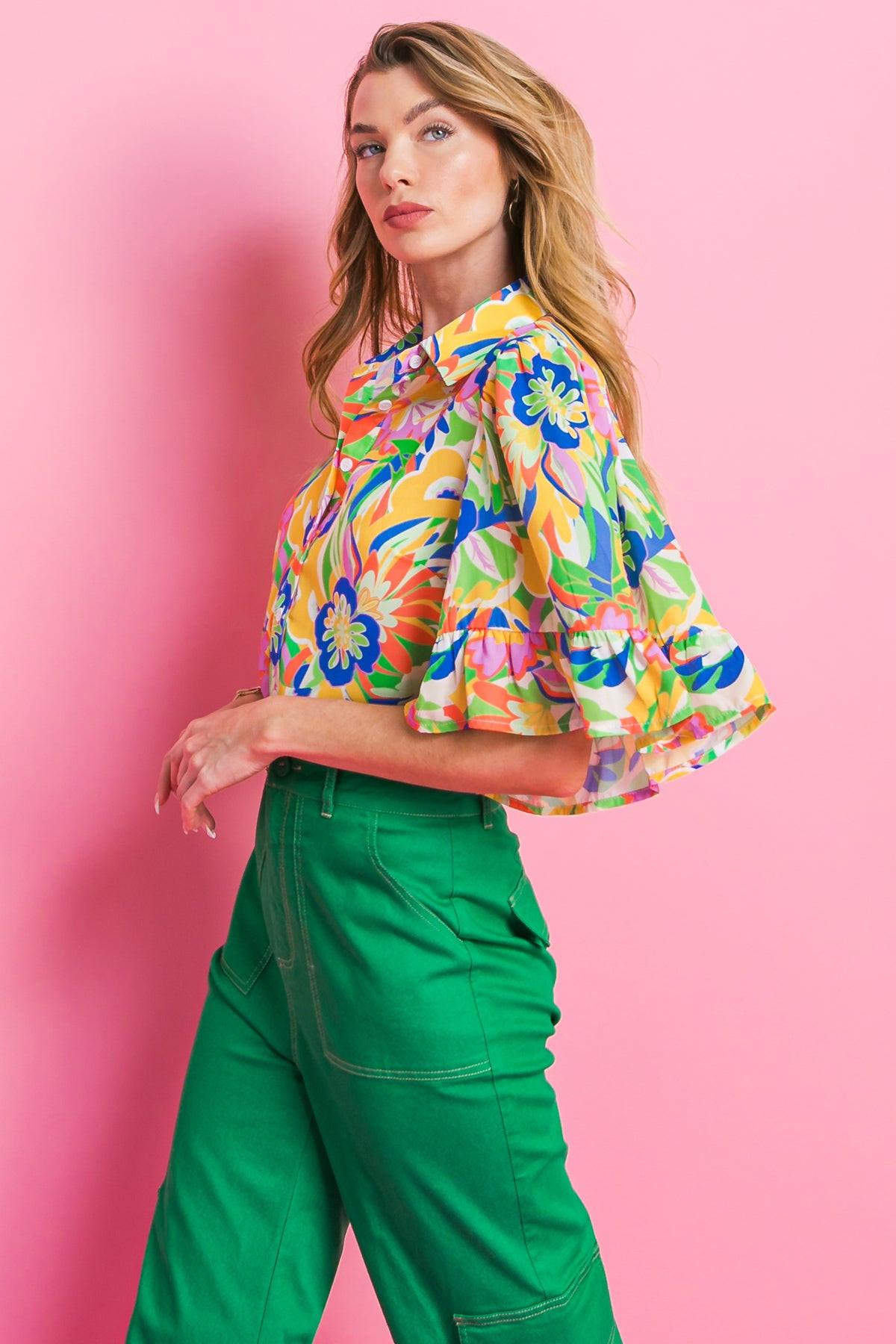 Ready to Get Away Woven Top