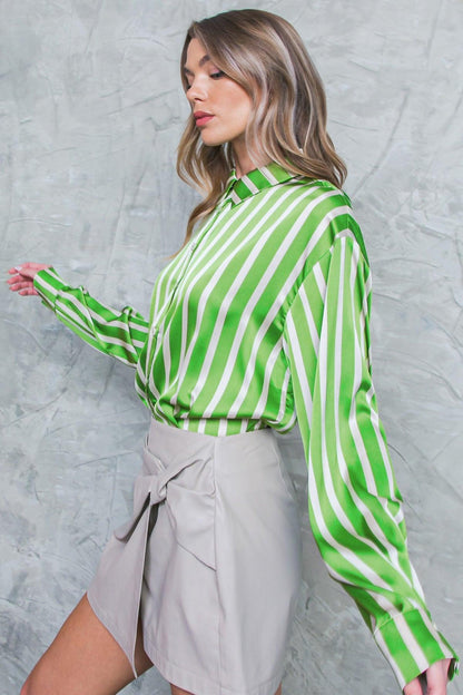 Nothing to Regret Satin Woven Top