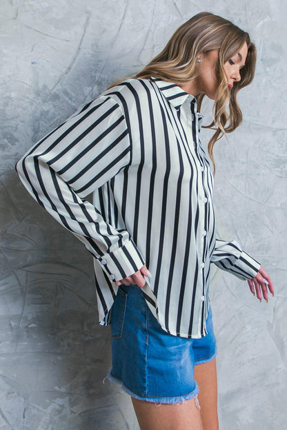 Nothing to Regret Satin Woven Top