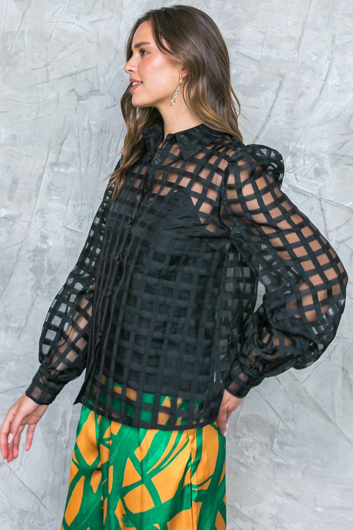 Fluttering on Woven Top