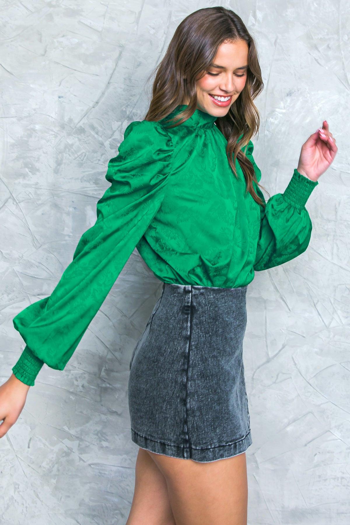 Stolen Glances Satin Top