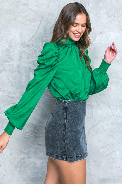 Stolen Glances Satin Top