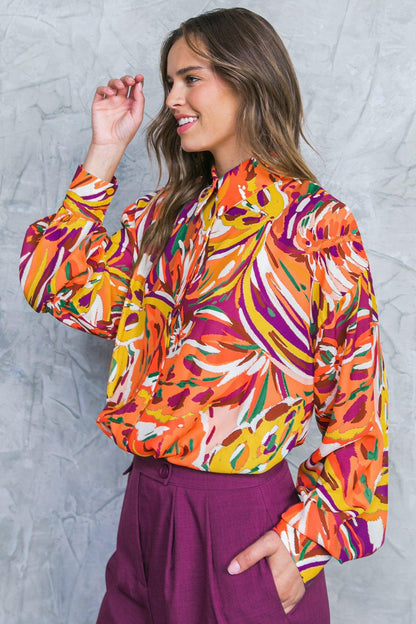 Famous Behavior Woven Top