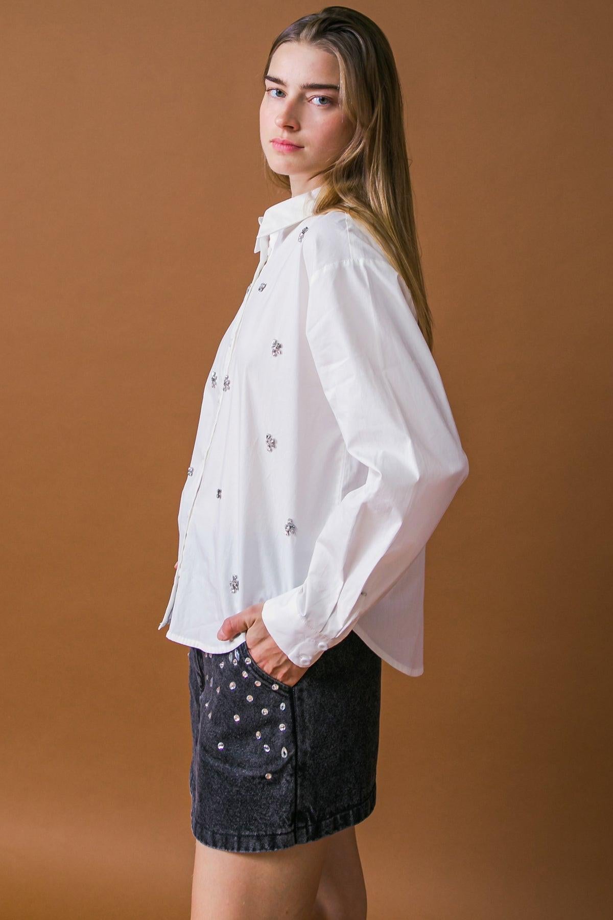 Hit or Miss Poplin Shirt