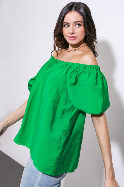 Call to Action Woven Top