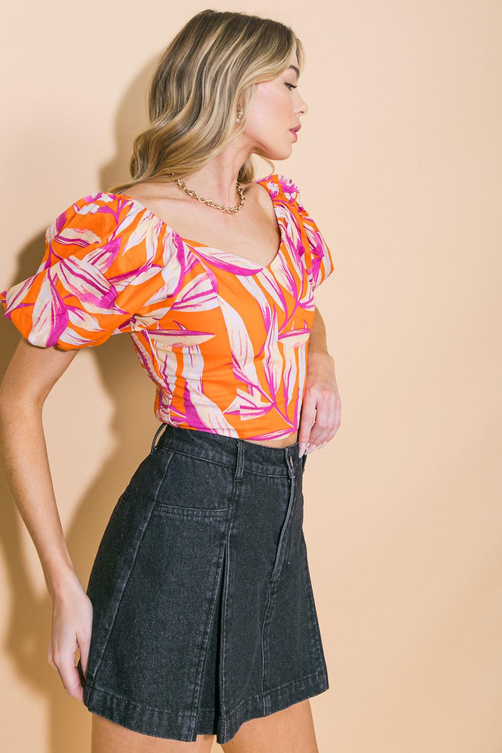 A World of Good Woven Crop Top