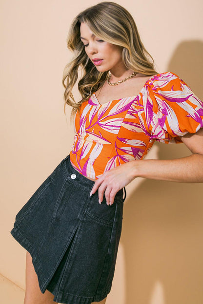A World of Good Woven Crop Top