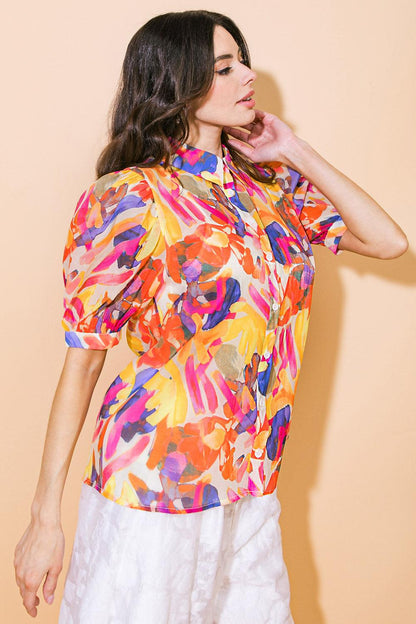 I Cross My Heart Woven Top