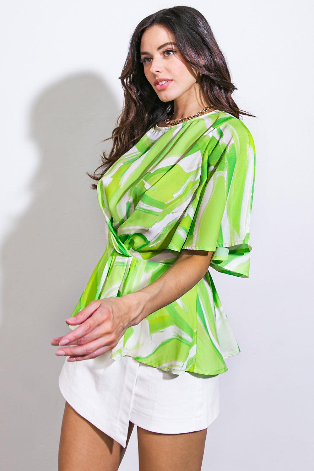Easy to Say Woven Top