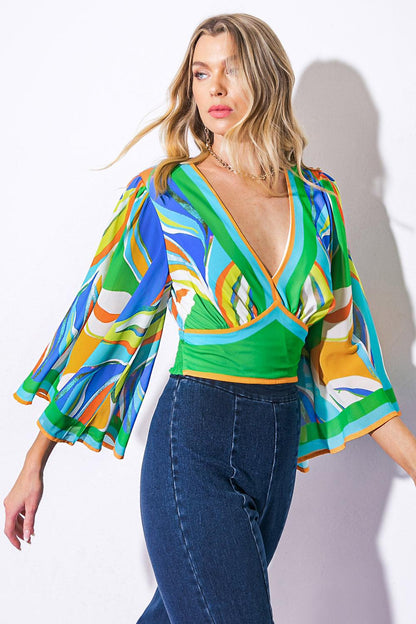 We Belong Together Woven Crop Top