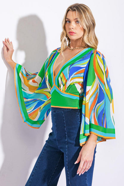 We Belong Together Woven Crop Top