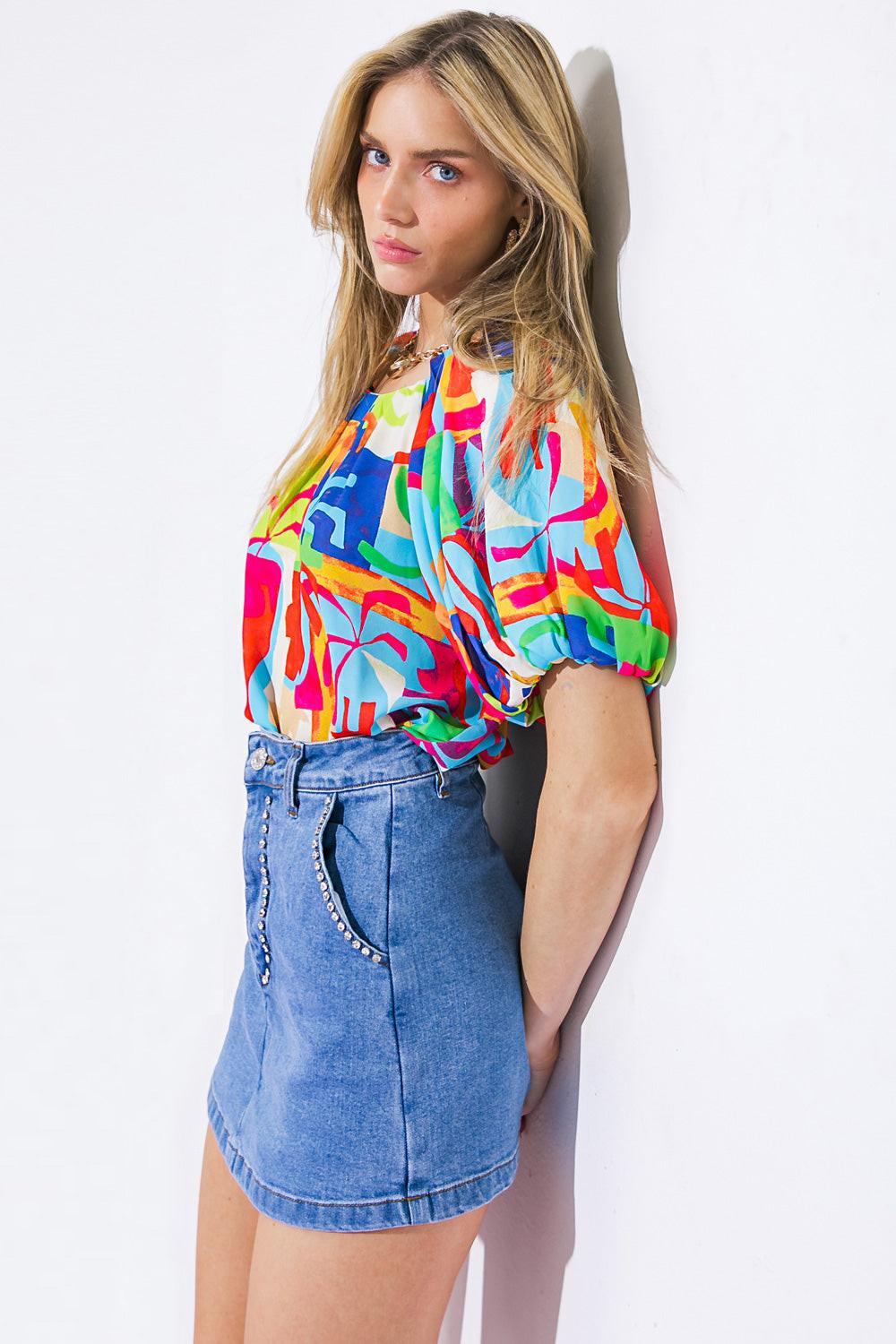 Graceful Beauty Woven Top
