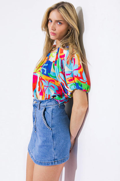 Graceful Beauty Woven Top