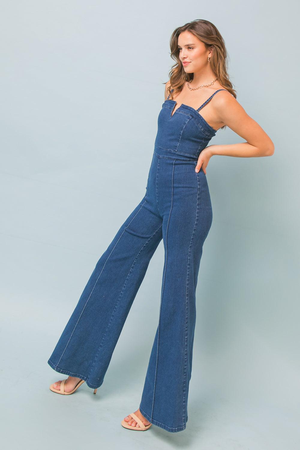 Making Magic Denim Jumpsuit