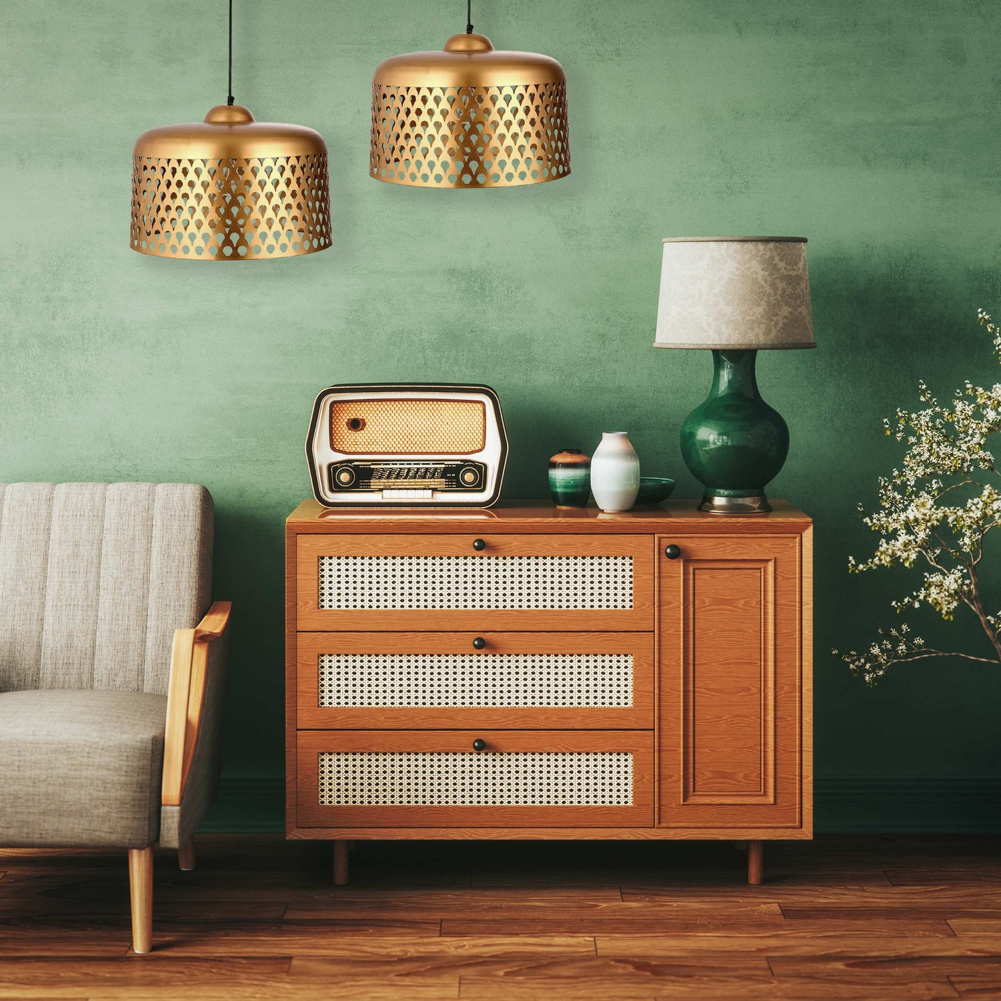Antique Brass/Black-