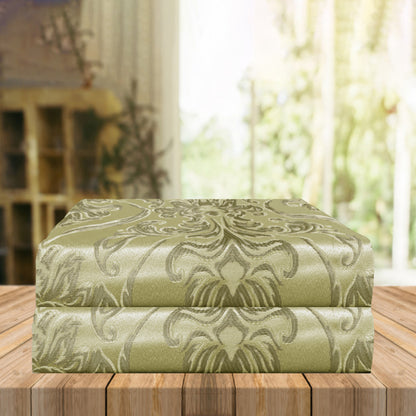 Elegant Comfort Set of 2 Penelope Jacquard Look Curtain Panels - 54" W x 84" L