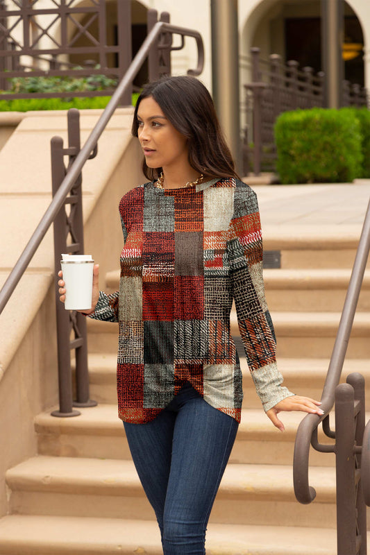 Autumn Patchwork Plaid Print-